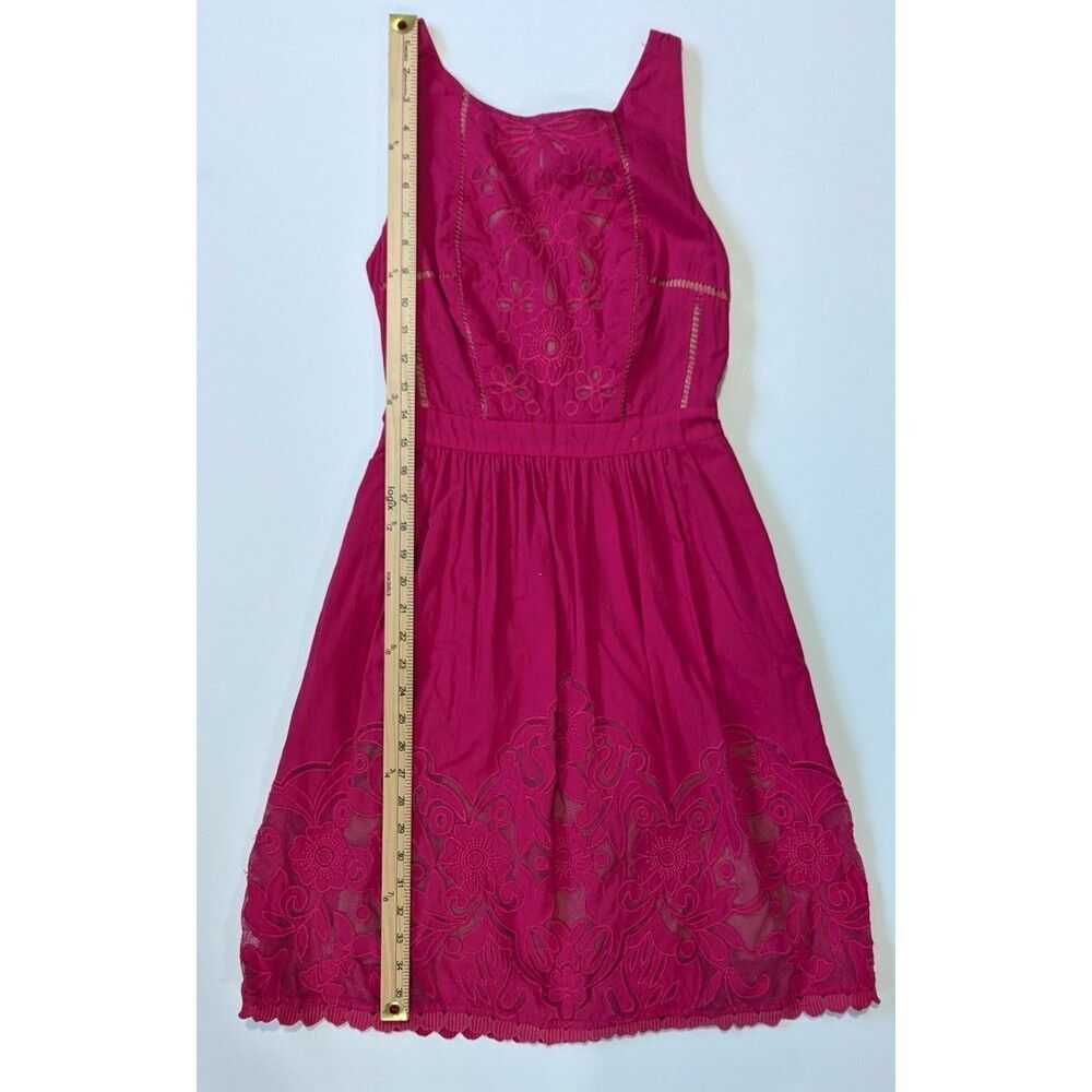 Anthropologie Moulinette Soeurs Dress Rose Pink Sierra Rhododendron - Picture 8 of 11